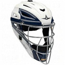 r System 7 Two Tone Catchers Helmet MVP2500WTT 7 to 7 34 White-Scarlet  All-Star creat
