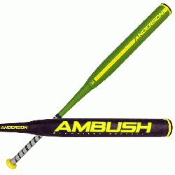 ong>Ambush Slow Pitch</strong> two piece composite bat is made to give hitters just the righ