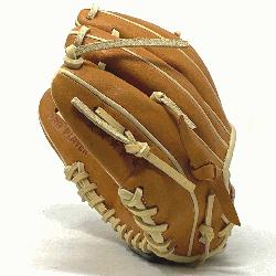 s classic 10 inch trainer baseball glove is made with tan stiff American Kip leather. S