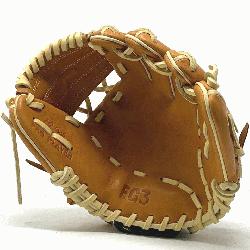 his classic 10 inch trainer baseball glove is made with tan stiff American Kip leather.