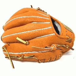 assic small 11 inch baseball glove is made with orange stiff American Kip leather. Uniq