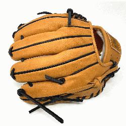 1 inch baseball glove is made with tan stif