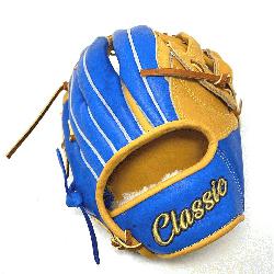 .75 inch outfield baseball glove is made w