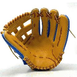  inch outfield baseball glove is made with tan stiff American Kip leather. U