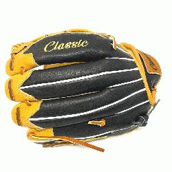 is classic 12.75 inch baseball glove is made with tan stiff American Kip 