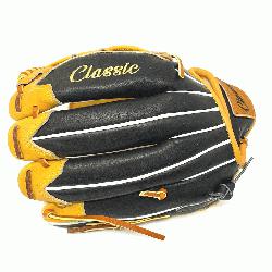 classic 12.75 inch baseball glove is made with tan stiff Am