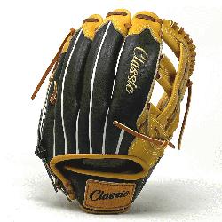 <p>This classic 12.75 inch baseball glove is made with tan stiff American Kip leather.