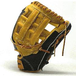 75 inch baseball glove is made with tan stiff American Kip leather. Unique leather 