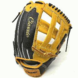 is classic 12.75 inch baseball glove is made wit