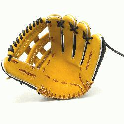 inch baseball glove is made with tan stiff American Kip lea