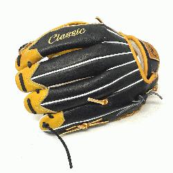 ssic 12.75 inch baseball glove is made with tan stiff American Kip leather