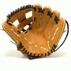 his classic 11.5 inch baseball glove is made with tan stiff American Kip leather. 