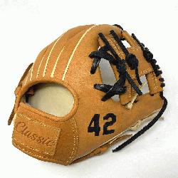  inch baseball glove is made with tan stiff American Kip l