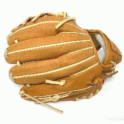 5 inch baseball glove is made with tan stiff Amer