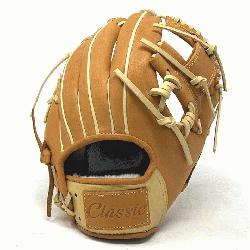 assic 11.5 inch baseball glove is made with tan stiff American Kip leather. 