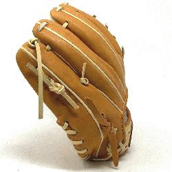 This classic 11.5 inch baseball glove is made with tan stiff American K