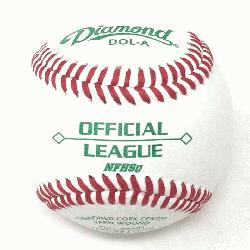 ficial League cushioned cork center A-grade gray wool blend winding premium leather cover Diamond S