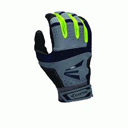  HS9 Neon Batting Gloves Adult 1 Pair Grey-Red XL  Textured Sheepskin offers a great soft feel