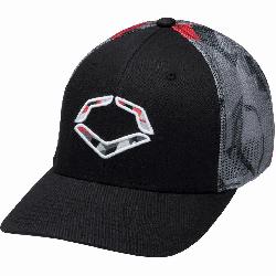 n structured fit Embroidered EvoShield logo on front Flex-fit band forA comforta