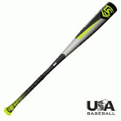 w Omaha 518 -10 2 5/8 USA Baseball bat from Louisville Slugger is designed to help play