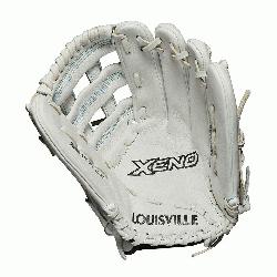 hers glove Dual post web Memory foam wrist lining White and Aqua blue F