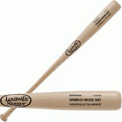 Bamboo wood bats from Louisville Slugger are made to sound look perform and feel like a 