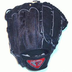 e Slugger Black Mesh 12 Pro Flare Series Dual Hinge Web Baseball Glove