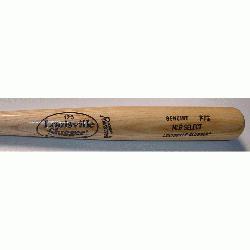 ville Slugger MLB Select Ash Wood Baseball Bat. P72 Turning Model. Flame Tempered Finish. Natural