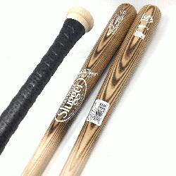 baseball bats by Louisville Slugger. MLB Authentic Cut Ash Wood. 33 inch. Black