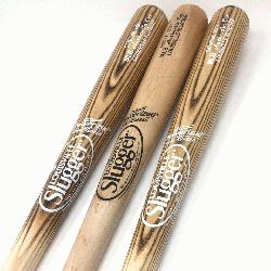  wood baseball bats by Louisville Slugger. MLB Authentic Cut Ash Wood. 33 inch. C