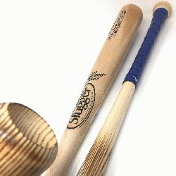  baseball bats by Louisville Slugger. MLB Authentic Cut Ash Wood. 33 inch. Cupped.