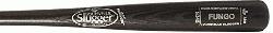 ville Slugger Wood 345 Turning Model Fungo Bat. 36 inch Black Finish and deep cup.