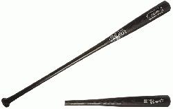 le Slugger Wood 345 Turning Model Fungo Bat. 36 inch Black Finish and
