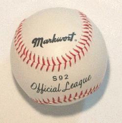 ficial League Baseball 1 each  Markwort Official Baseball with 