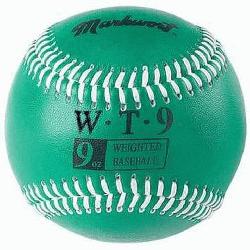 Markwort Set of 6 Weighted Baseballs Synthetic Cover  Build your arm strengt