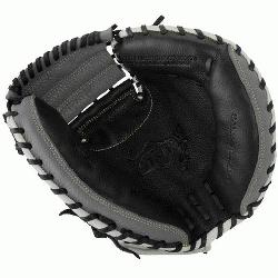  Series 33.5 Inch Catchers Mitt features a full-grain cowhide leather shell for durability.