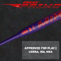  Maxload USSSA Slowpitch Softall Bat  The Miken Freak Primo Maxload slow pitch
