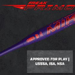  Freak Primo Maxload USSSA Slowpitch Softall Bat  The Miken Freak Primo Maxload