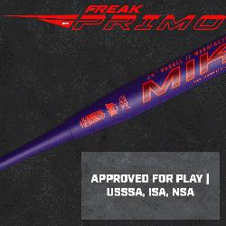 Miken Freak Primo Maxload USSSA Slowpitch Softall Bat  The Miken Freak Primo M