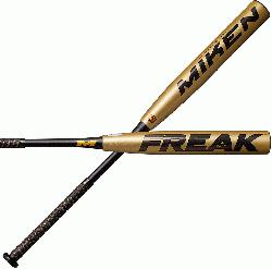 The Miken Freak Gold Slowpitch Softball Bat is a high-performance bat designed spe