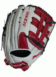  slow pitch softball glove features soft full-grain leather wh