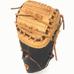 first base mitts are assembled like a work of art with