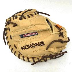 pha Select youth performance series gloves from Nokona are made with top-of-the-line lea