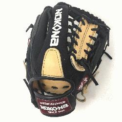 ult Glove made of American Bison and Supersoft Steerhide leather combined in black a