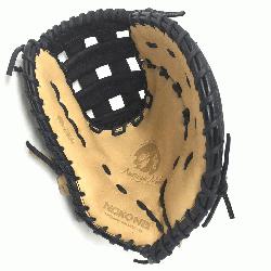 Young Adult Glove made of American Bison and Supersoft Steerhide 