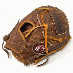 ican Made Baseball Glove with Classic Walnut Steer Hide. 11 inch pattern and closed b