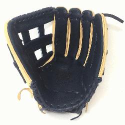 .75 Outfield Pattern H-Web Palm Leather American Bison Back Leather Japanese CalfS