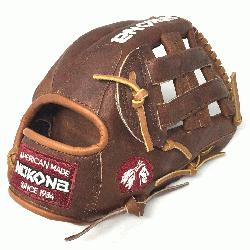 okona WB-1175H Walnut 11.75 Baseball Glove H Web Right Handed Throw&