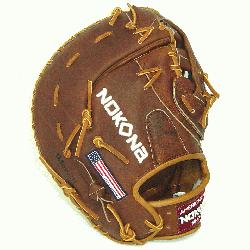  W-N70 12.5 inch First Base Glove is inspired by Nokona’s history of excellence and 