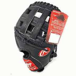 PRO1000HB Black Horween Heart of the Hide Baseball Glove is 12 inches